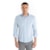 Camisa Manga Longa Slim Malha Poliamida - Azul Claro - 3