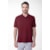 Polo Manga Curta Piquet Com Friso - Bordo - P