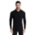 Polo Manga Longa Suedine e Gola - Preto - G